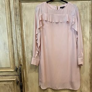 Banana Republic (8) Light Pink Ruffle Sleeved Dress